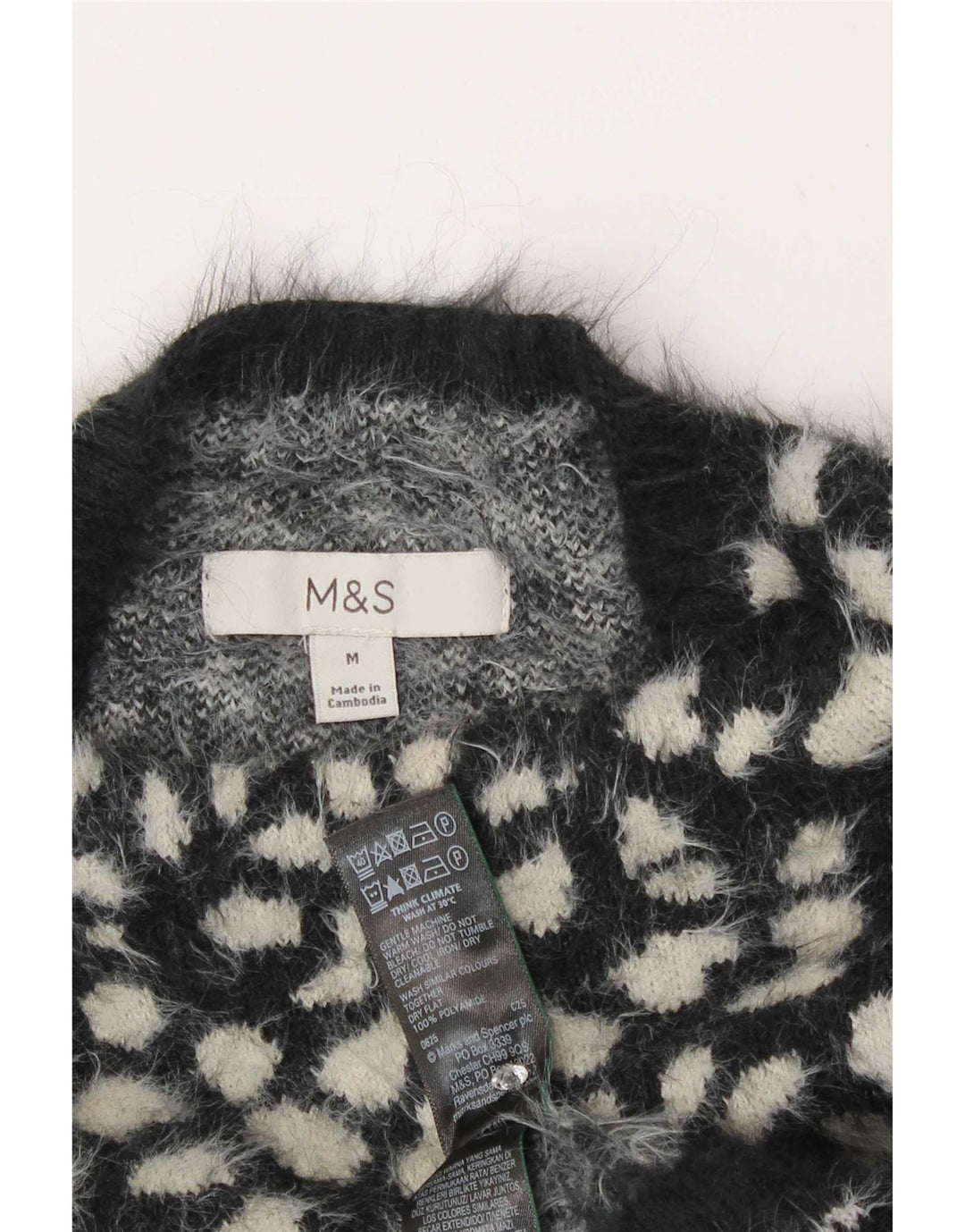 Marks & Spencer Γυναικείο πουλόβερ με λαιμό χελώνα UK 14 Medium Black