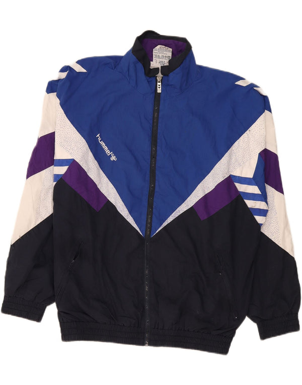Ανδρική φόρμα Hummel Graphic Top Jacket Large Navy Blue Colourblock