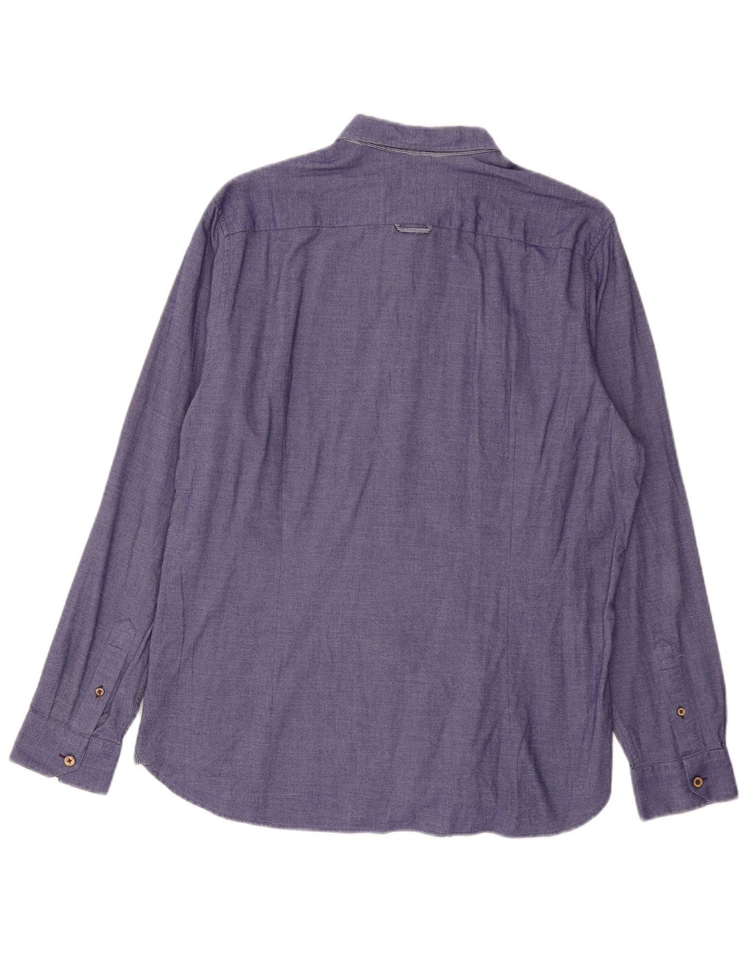 TED BAKER Ανδρικό πουκάμισο μέγεθος 5 XL Μωβ βαμβακερό