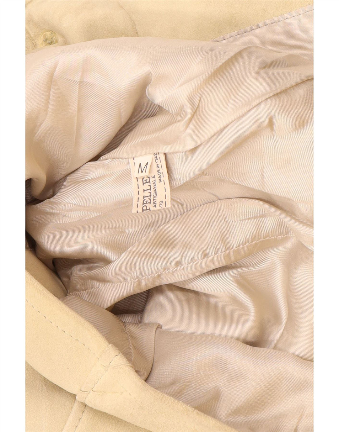 Vintage Γυναικείο Suede Jacket UK 12 Medium Beige Leather