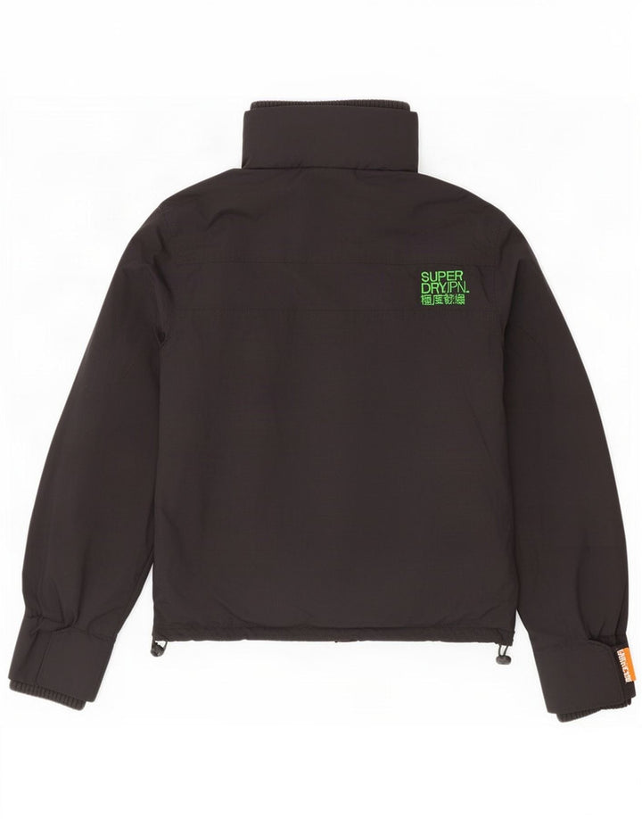 Ανδρικό μπουφάν βροχής Superdry UK 40 μεγάλο μαύρο νάιλον