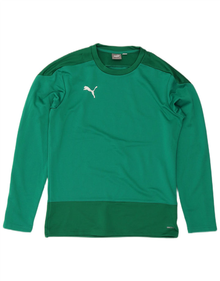 Ανδρικό τοπ Puma Μακρυμάνικο Μεσαίο Πράσινο