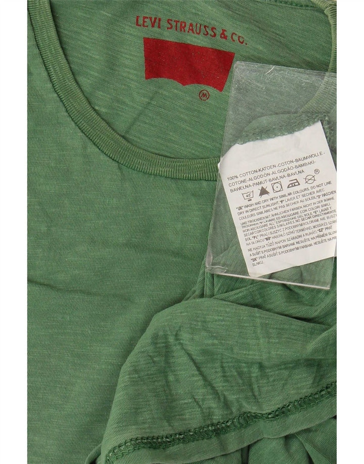 Ανδρικό T-Shirt Levi's Top Βαμβακερό μεσαίο πράσινο