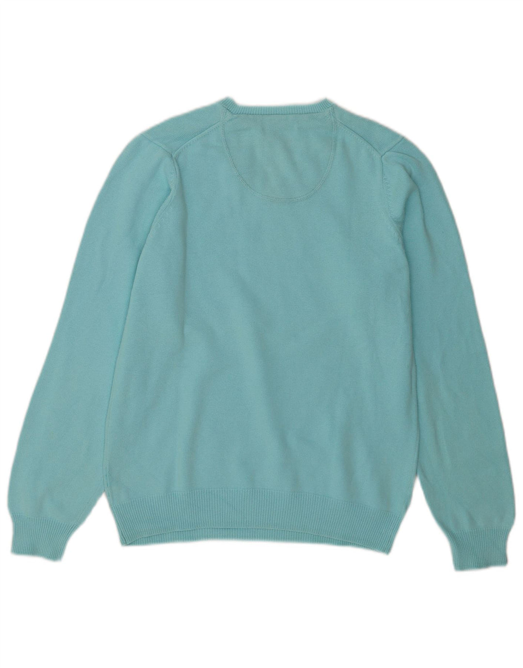 Ανδρικό πουλόβερ Marks & Spencer Blue Harbor με λαιμόκοψη με λαιμόκοψη μικρό τιρκουάζ