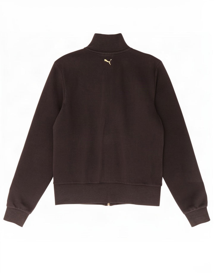 Puma Γυναικεία αθλητική φόρμα Top Jacket UK 12 μεσαίο μαύρο βαμβακερό