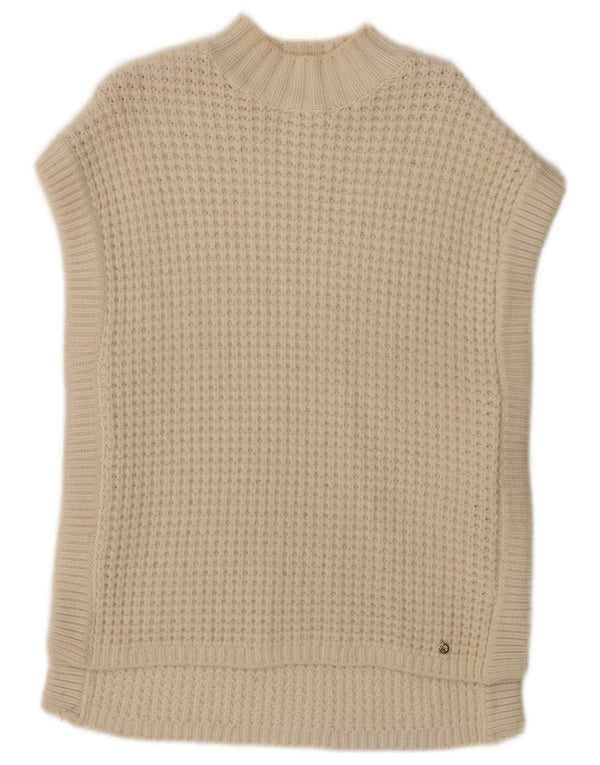 Ted Baker Γυναικείο πουλόβερ με παραγάδι με λαιμόκοψη, μέγεθος 1 XS μπεζ