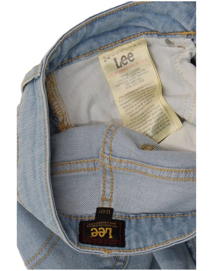 LEE Girls Slim Jeans 12-13 Years W28 L28 Blue Cotton