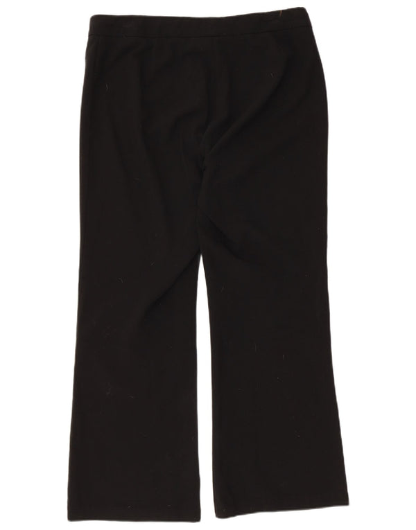 Marks & Spencer Γυναικείο φαρδύ παντελόνι casual UK 14 μεγάλο W34 L27 μαύρο