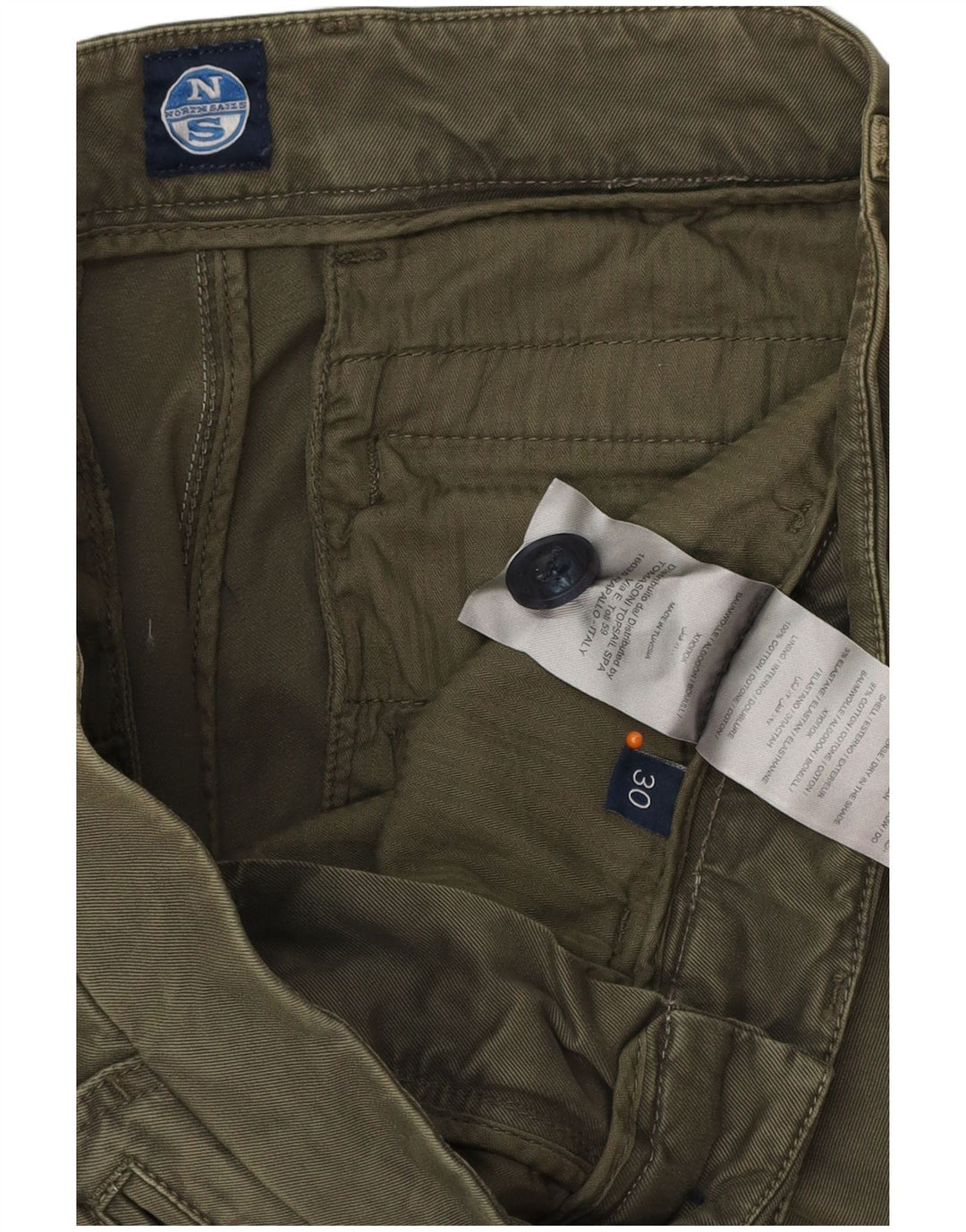 NORTH SAILS Ανδρικό ίσιο παντελόνι Chino W30 L32 Πράσινο βαμβακερό