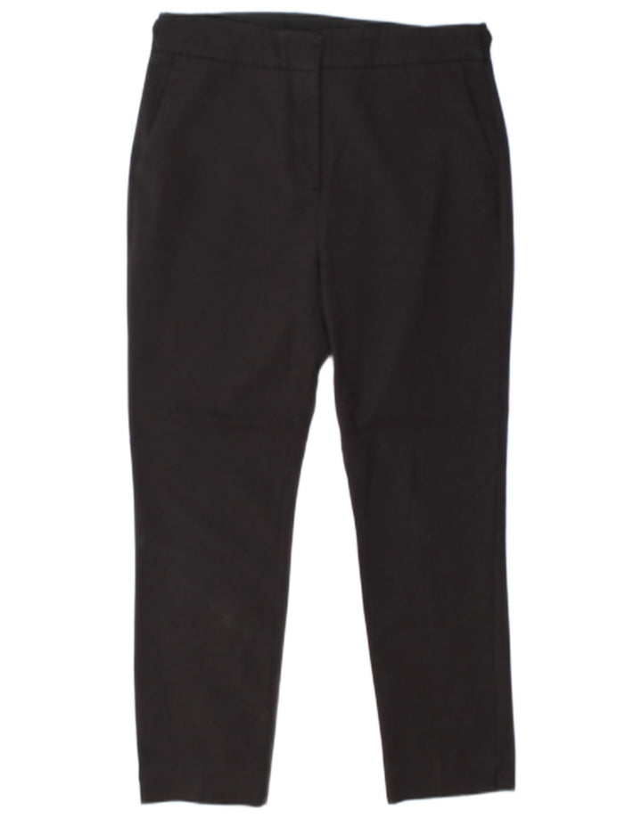 ZARA Γυναικείο Slim Casual Παντελόνι Μεγάλο W32 L26 Μαύρο