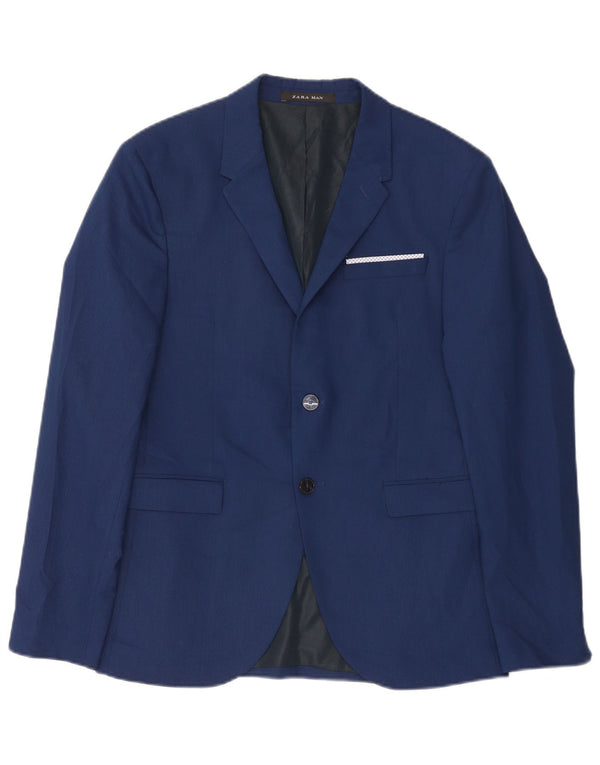 Zara Ανδρικό μπλέιζερ με 2 κουμπιά μπουφάν EU 50 Medium Blue