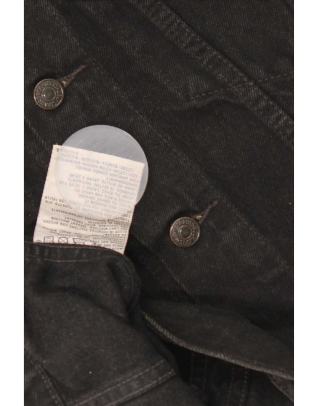 Ανδρικό τζιν Levi's Gilet UK 38 Medium Black Cotton