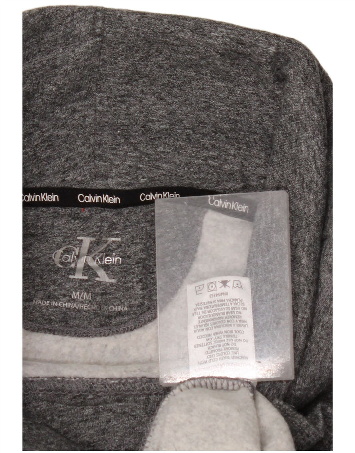 CALVIN KLEIN Γυναικείο υπερμεγέθη γραφικό φούτερ Jumper UK 14 Medium Grey