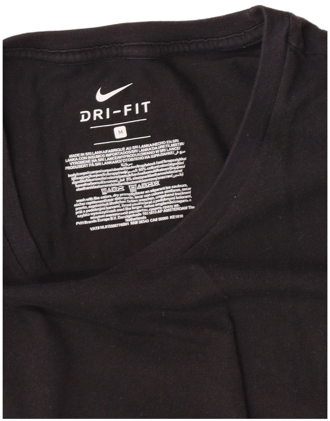 Ανδρικό T-Shirt Nike Dri Fit, μεσαίο μαύρο βαμβακερό