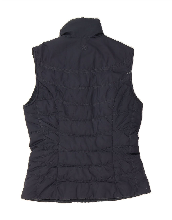 TIMBERLAND Womens Padded Gilet UK 6 XS Navy Blue Polyester Vintage Timberland and Second-Hand Timberland from Messina Hembry 