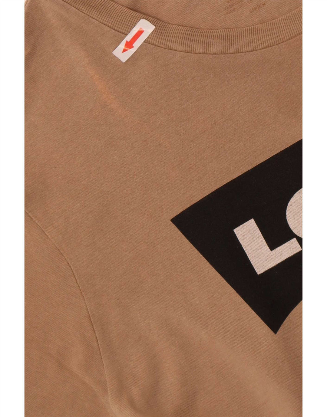 Ανδρικό γραφικό T-Shirt Levi's Top Μικρό καφέ βαμβακερό