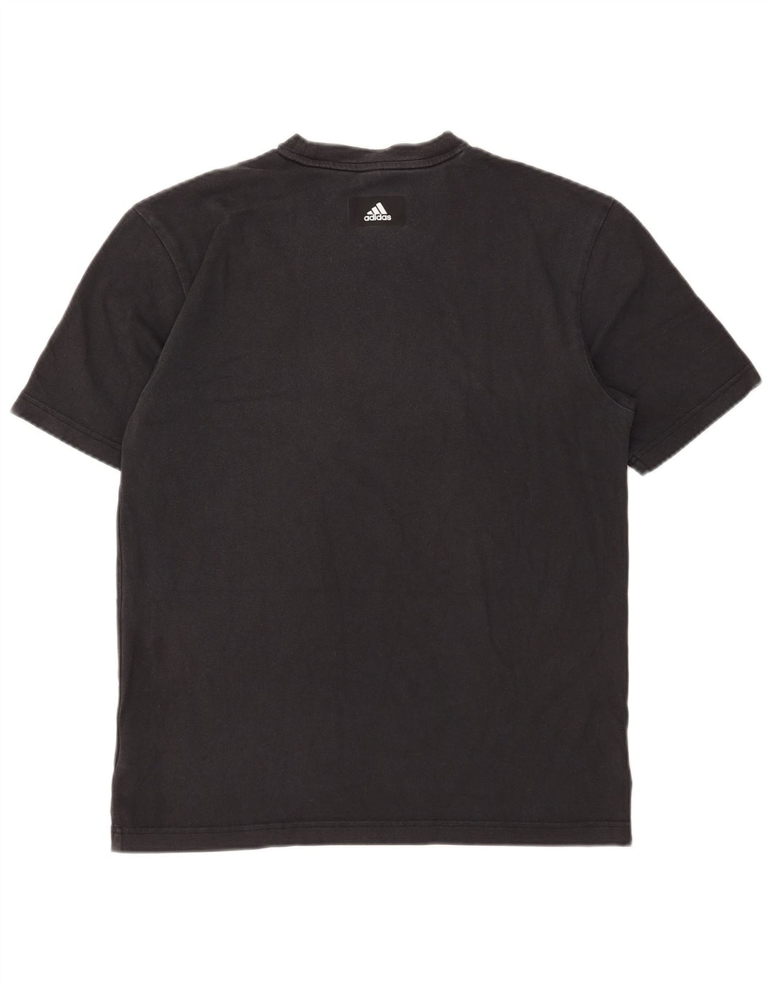 Ανδρικό γραφικό T-Shirt Adidas Top Μεσαίο μαύρο βαμβακερό