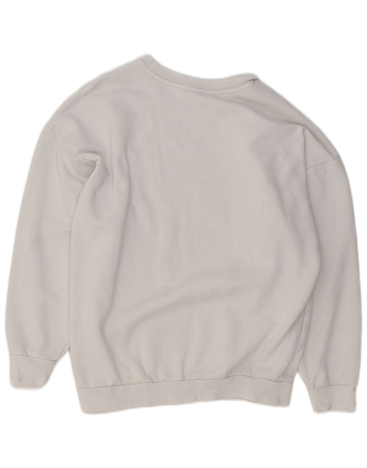 Γυναικείο φούτερ Adidas Oversized Jumper UK 14 Μεσαίο λευκό βαμβακερό