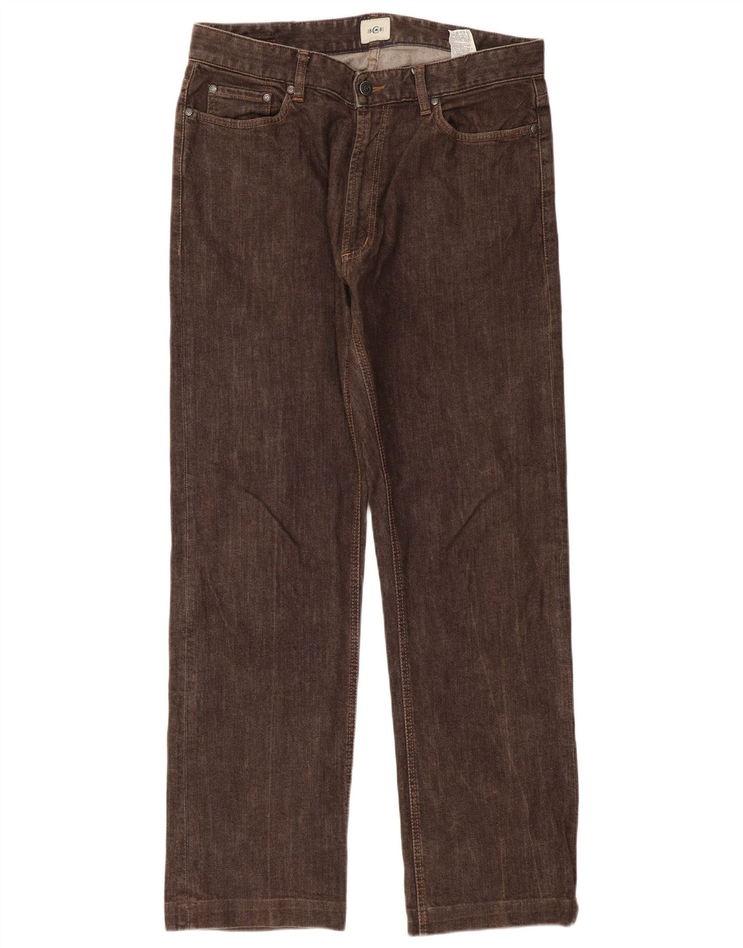 CERRUTI 1881 Ανδρικό τζιν ίσιο W36 L31 Καφέ βαμβακερό