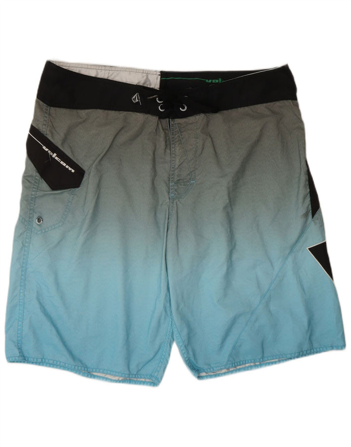 Ανδρικό γραφικό σορτς κολύμβησης VOLCOM XL Blue Colourblock Polyester