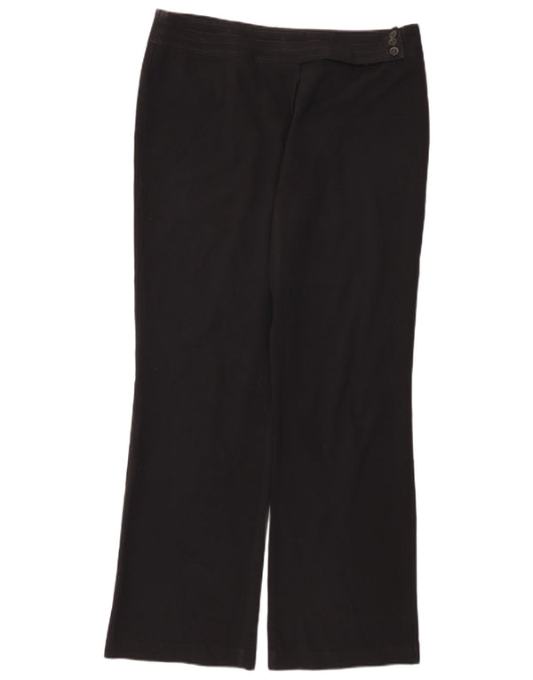 Marks & Spencer Γυναικεία Loose Fit Casual Παντελόνια UK 16 Large W36 L33 Black