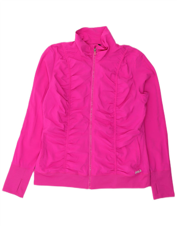 Fila Γυναικεία αθλητική φόρμα Top Jacket UK 16 Large Pink Polyester