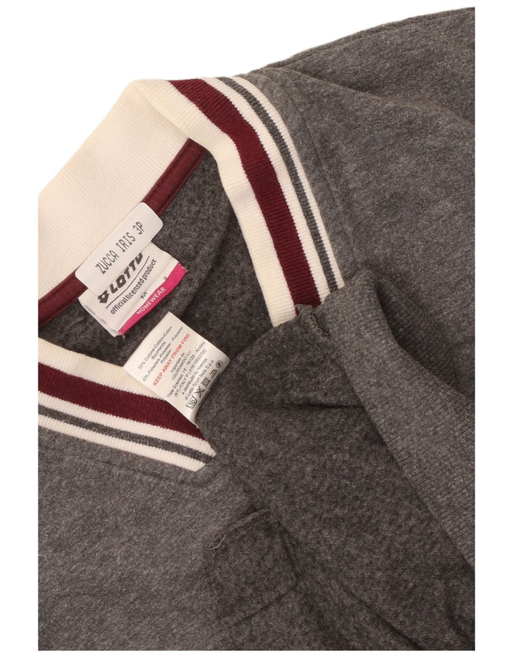 Lotto Γυναικεία αθλητική φόρμα Top Jacket UK 14 Medium Grey Cotton