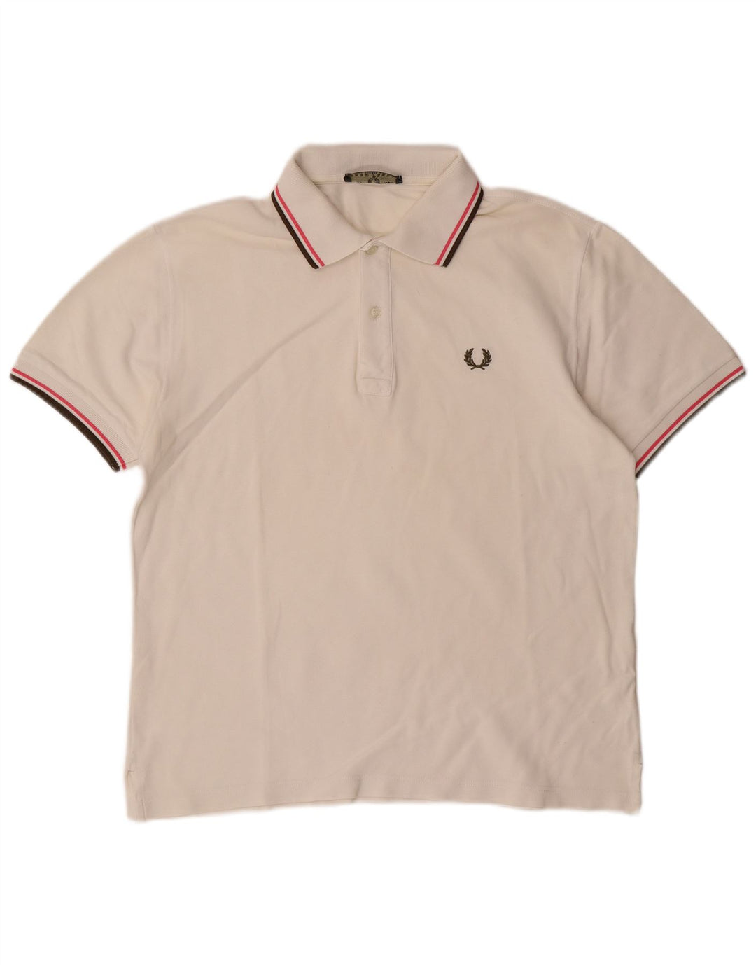 Fred Perry Ανδρικό Πόλο Μπλουζάκι Μεσαίο Λευκό