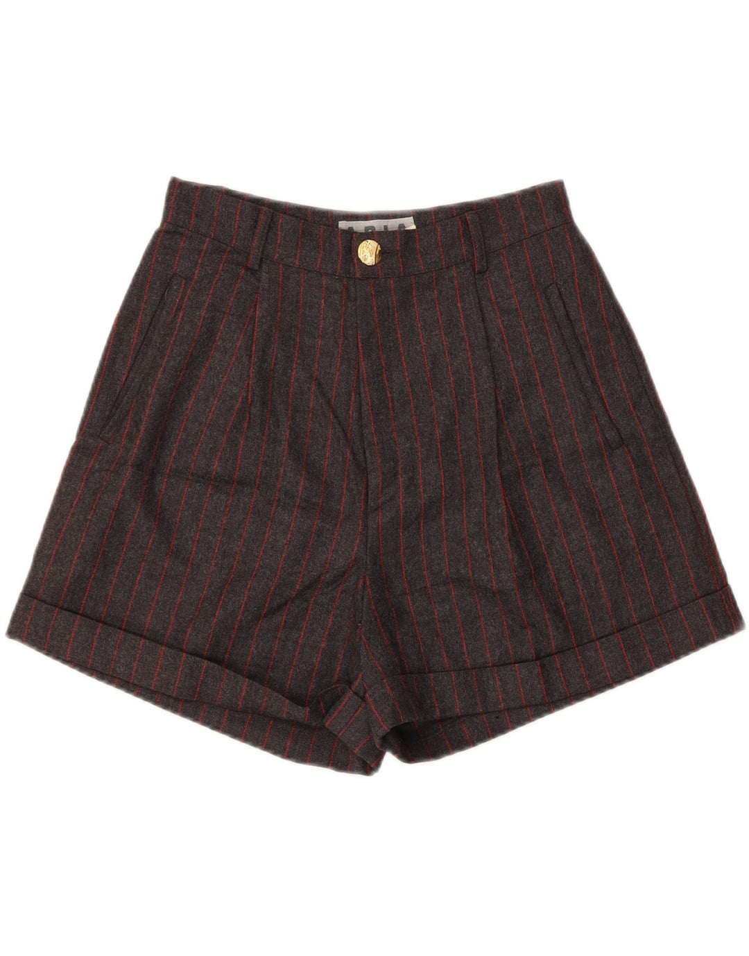 Γυναικείο σετ 2 τεμαχίων Aria διπλό στήθος UK 14 Medium W26 Γκρι ριγέ μαλλί