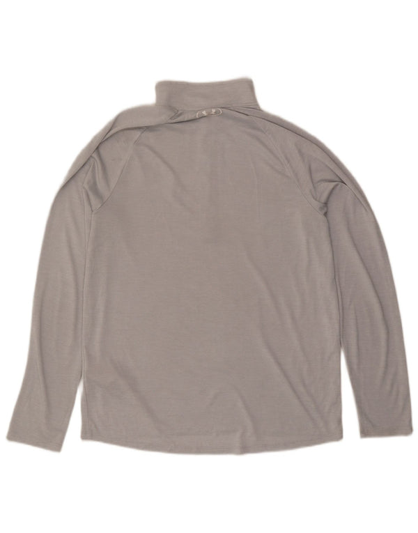 Ανδρική λαιμόκοψη με φερμουάρ Under Armour Loose Fit Top Μακρυμάνικο Μεσαίο Γκρι Πολυεστέρας