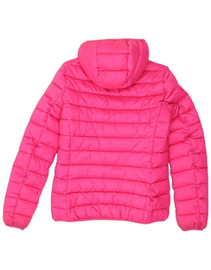 Lotto Γυναικείο μπουφάν με κουκούλα UK 10 Small Pink Polyester
