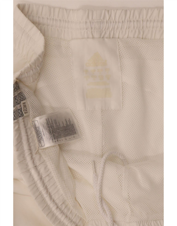 Ανδρικό σορτς Adidas Climalite Sport μεγάλο λευκό πολυεστέρα