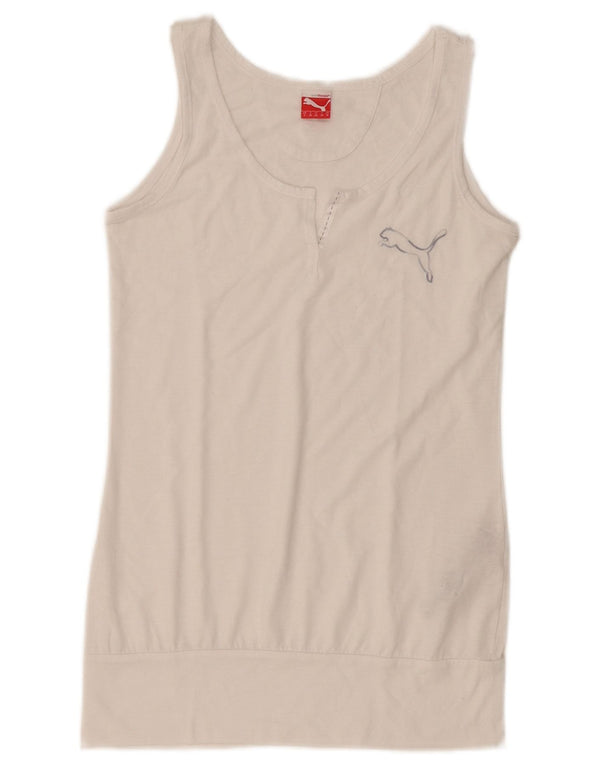 Puma Γυναικείο Γιλέκο UK 10 Μικρός Λευκός Πολυεστέρας