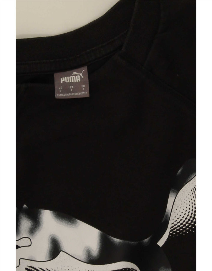 Γυναικεία γραφική φούτερ Puma Jumper UK 10 Small Black