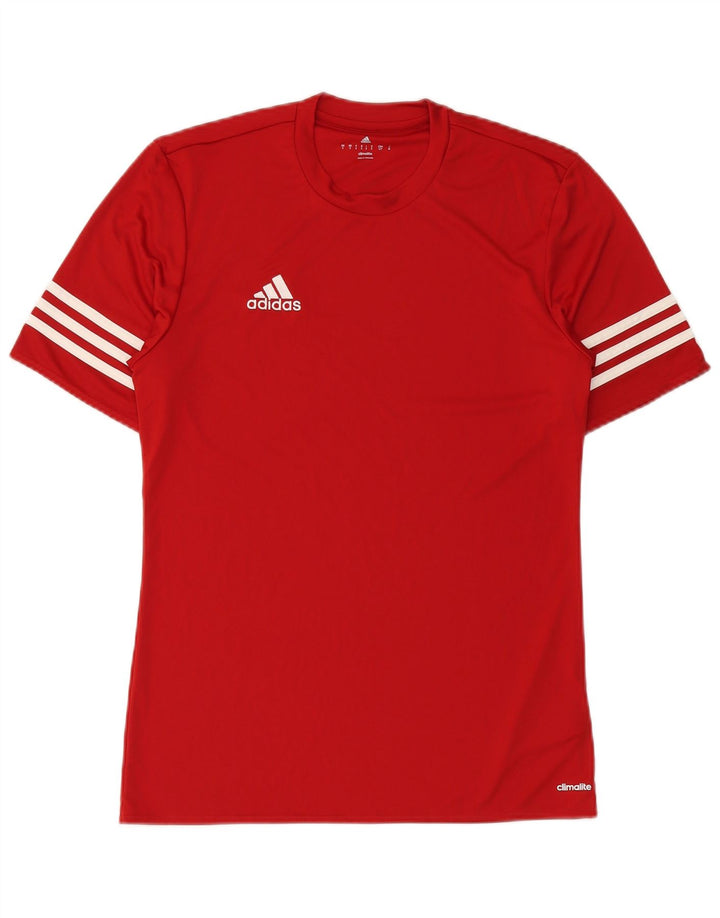 Ανδρικό T-Shirt Climalite ADIDAS Top Small Red Polyester