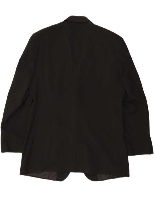 Marks & Spencer Ανδρικό σακάκι blazer 2 κουμπιών UK 38 μεσαίο μαύρο πολυεστέρα