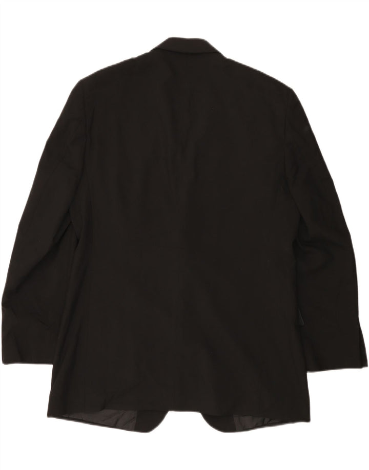 Marks & Spencer Ανδρικό σακάκι blazer 2 κουμπιών UK 38 μεσαίο μαύρο πολυεστέρα