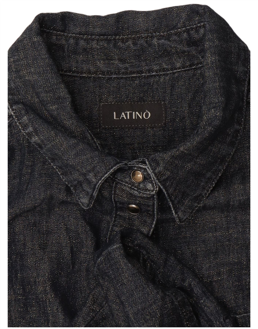 Vintage γυναικείο πουκάμισο UK 12 Medium Navy Blue