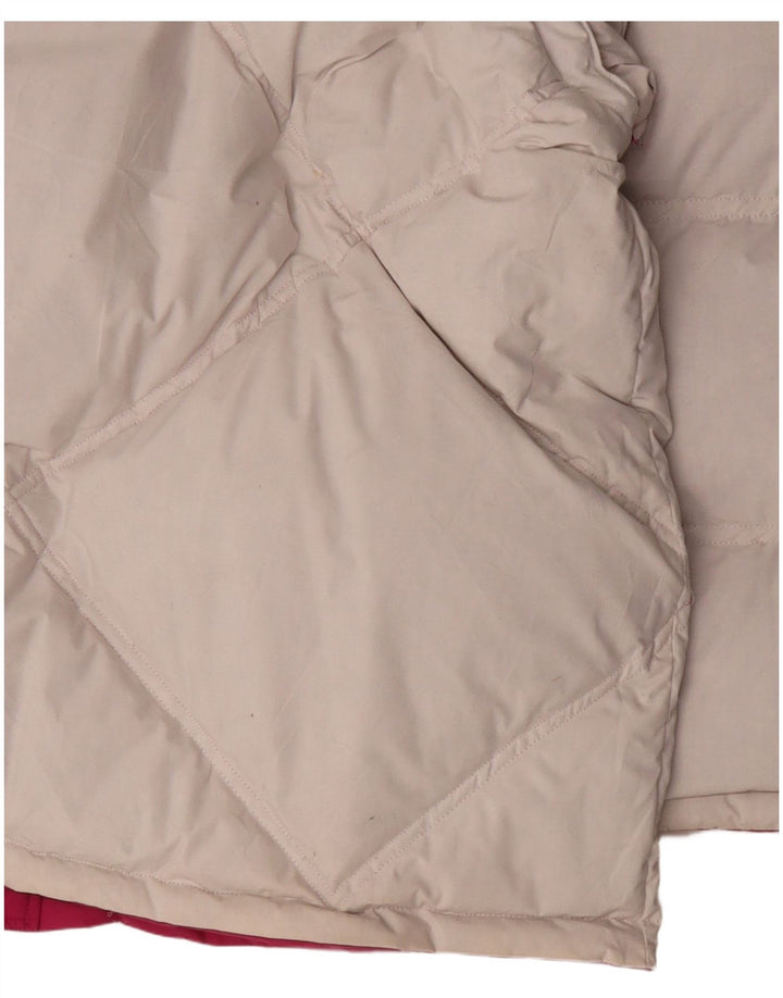 Diadora Ανδρικό μπουφάν με κουκούλα με αναστρέψιμη επένδυση UK 40 μεγάλο ροζ πολυεστέρας