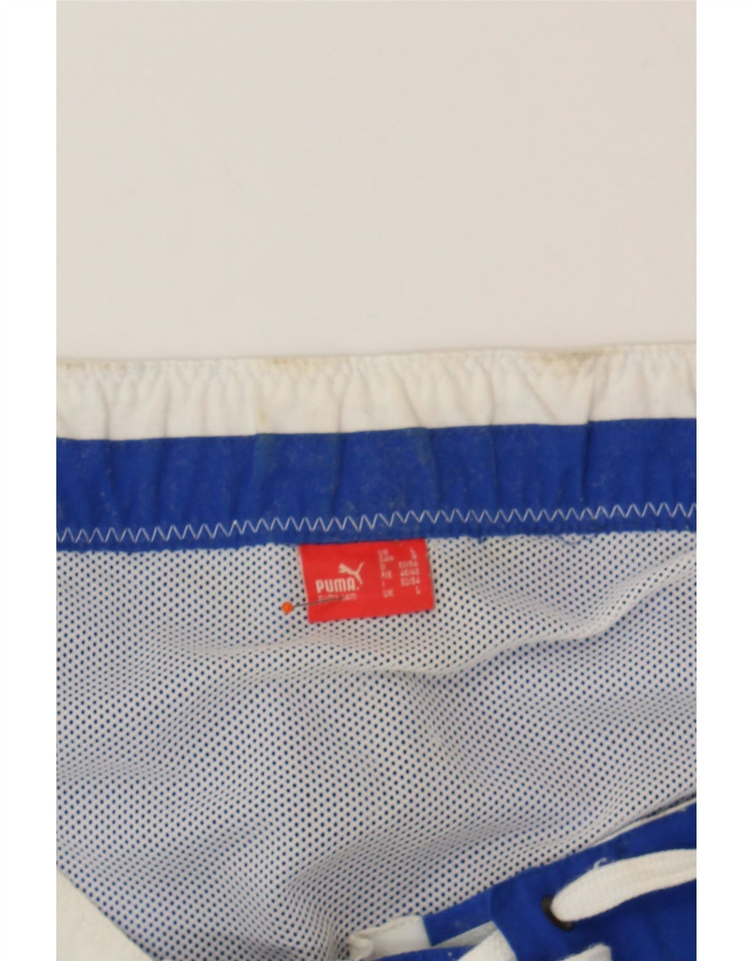 PUMA Mens Graphic Swimming Shorts Large Blue Polyester Vintage Puma and Second-Hand Puma from Messina Hembry 
