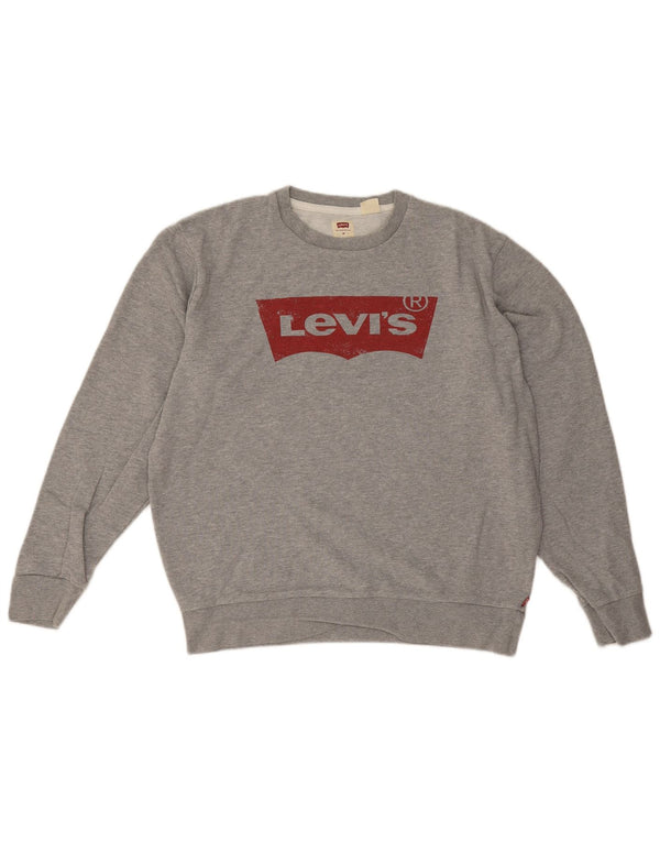 Ανδρικό γραφικό φούτερ Levi's Jumper Medium Grey Flecked