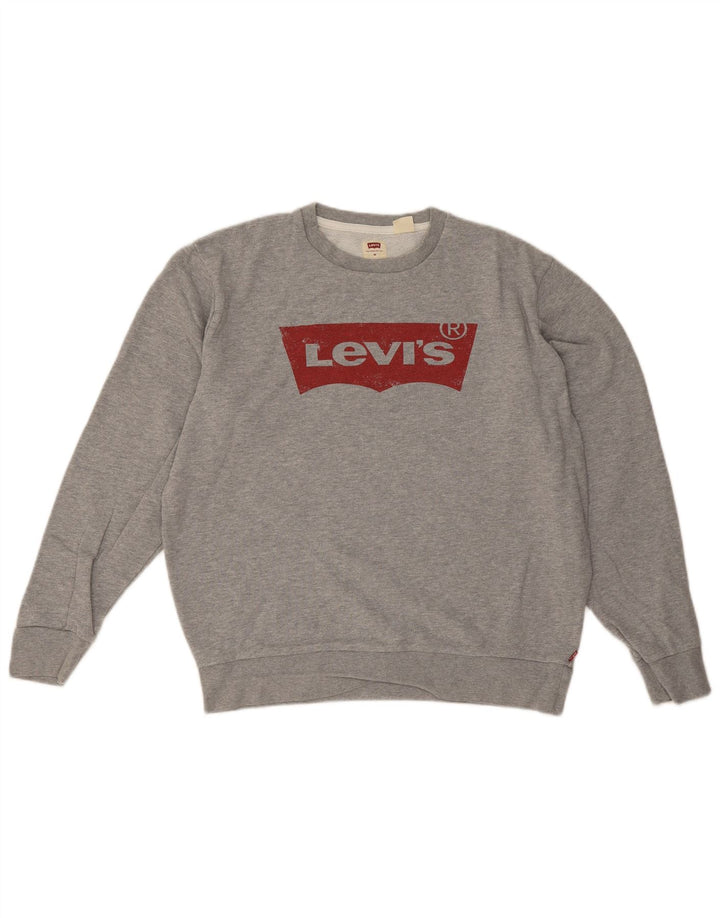 Ανδρικό γραφικό φούτερ Levi's Jumper Medium Grey Flecked
