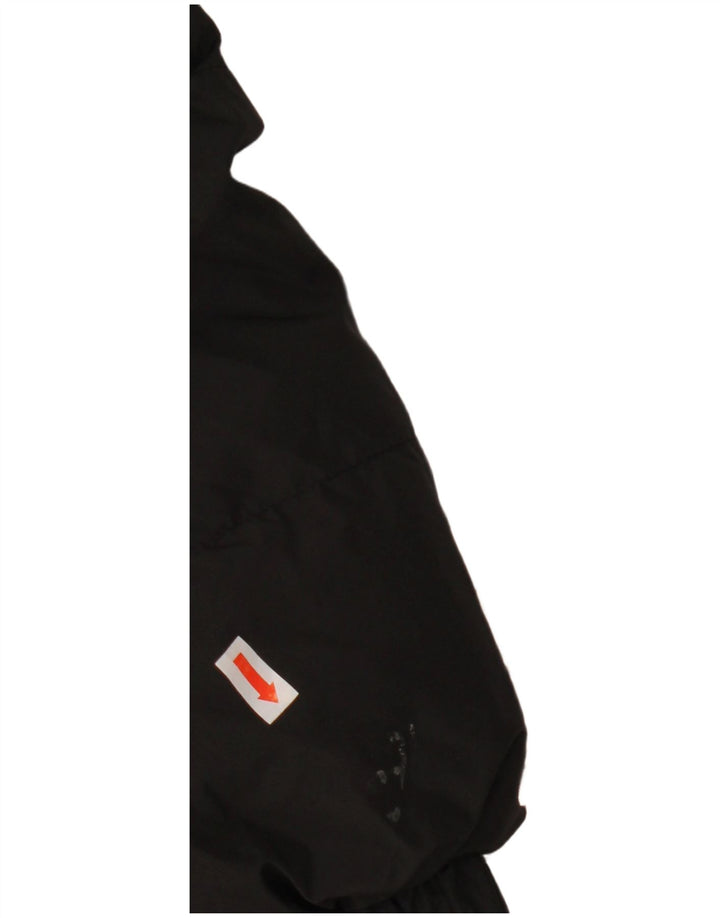 Superdry γυναικείο μπουφάν με κουκούλα UK 16 μεγάλο μαύρο πολυεστέρα