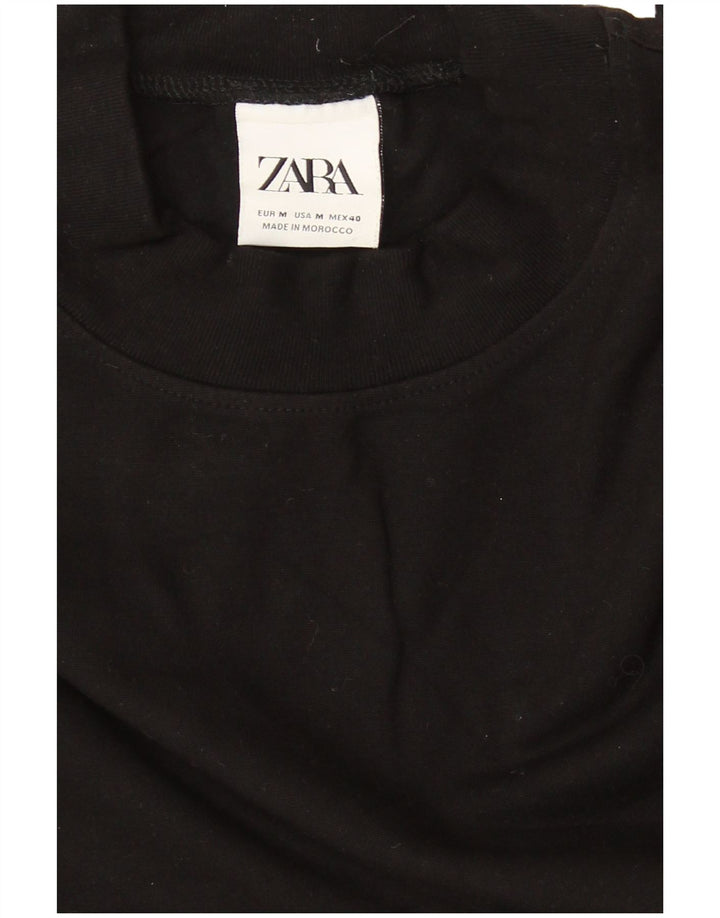 Zara Γυναικεία Φούτερ Jumper UK 14 Medium Black