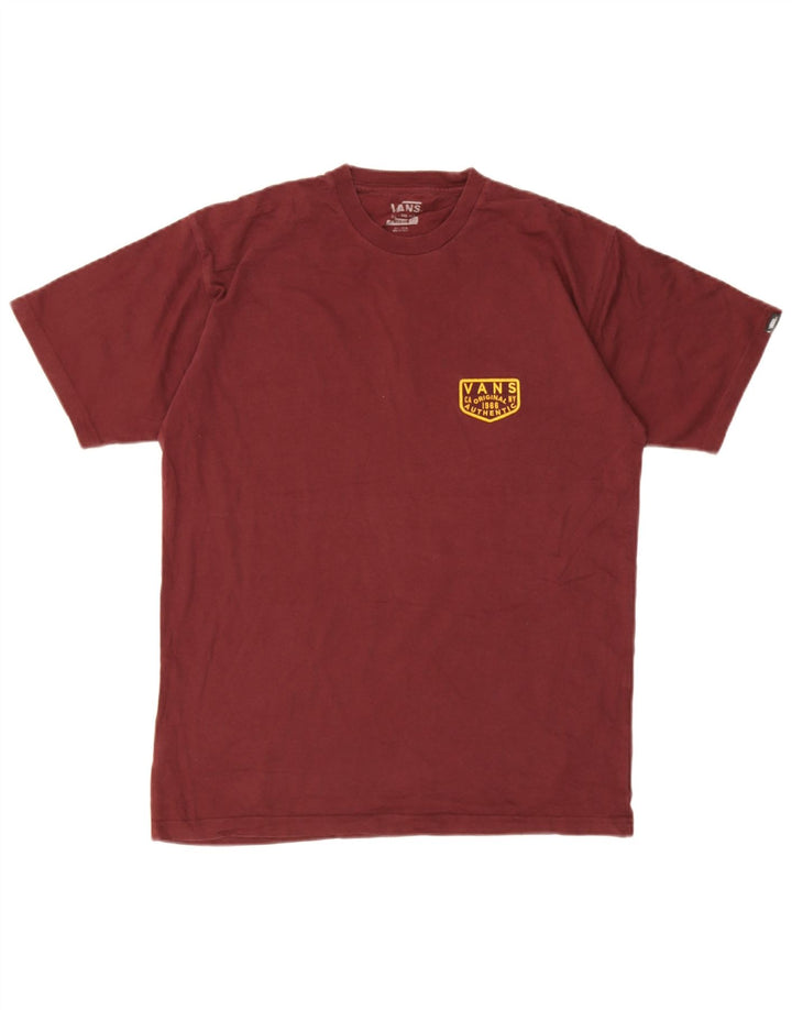 Ανδρικό γραφικό T-Shirt Vans Top Medium Maroon