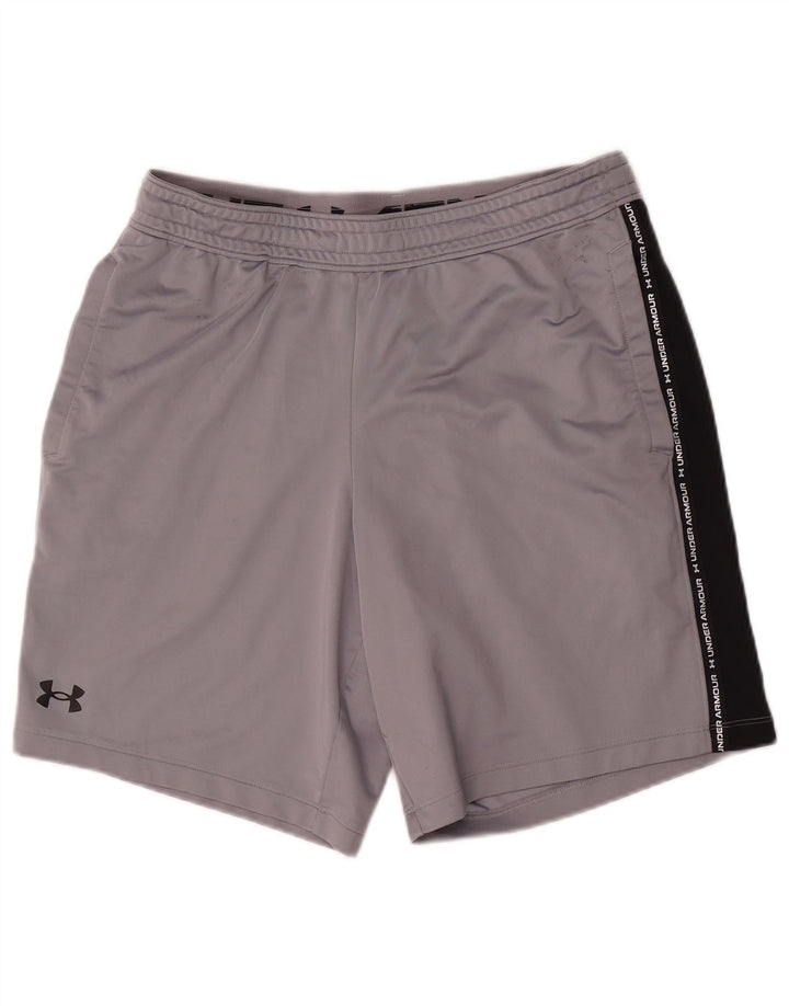Ανδρικό γραφικό αθλητικό σορτς Under Armour Μεγάλο γκρι χρώμα πολυεστέρα