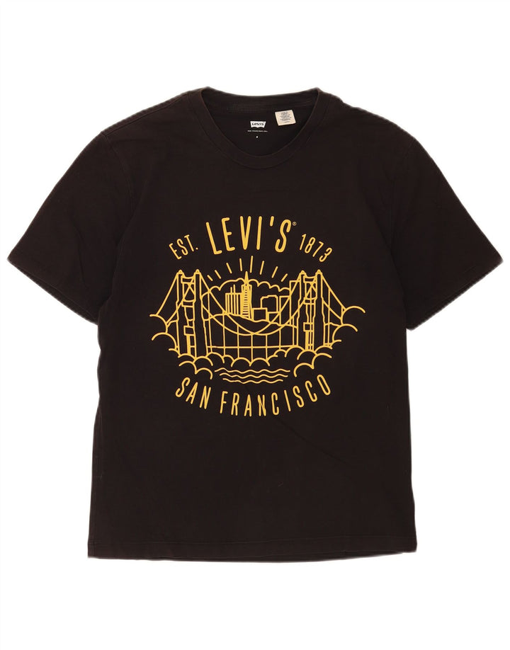 Ανδρικό γραφικό T-Shirt Levi's San Francisco Top Small Black
