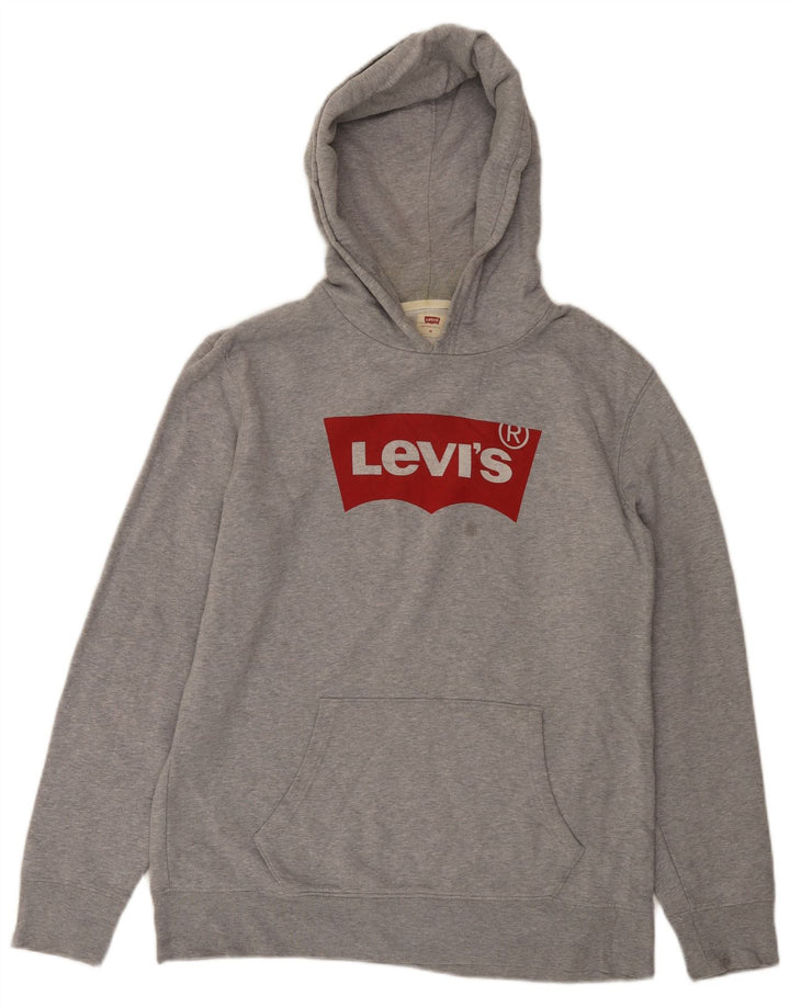 Ανδρικό γραφικό κουκούλα Levi's Βαμβακερό μεσαίο γκρι