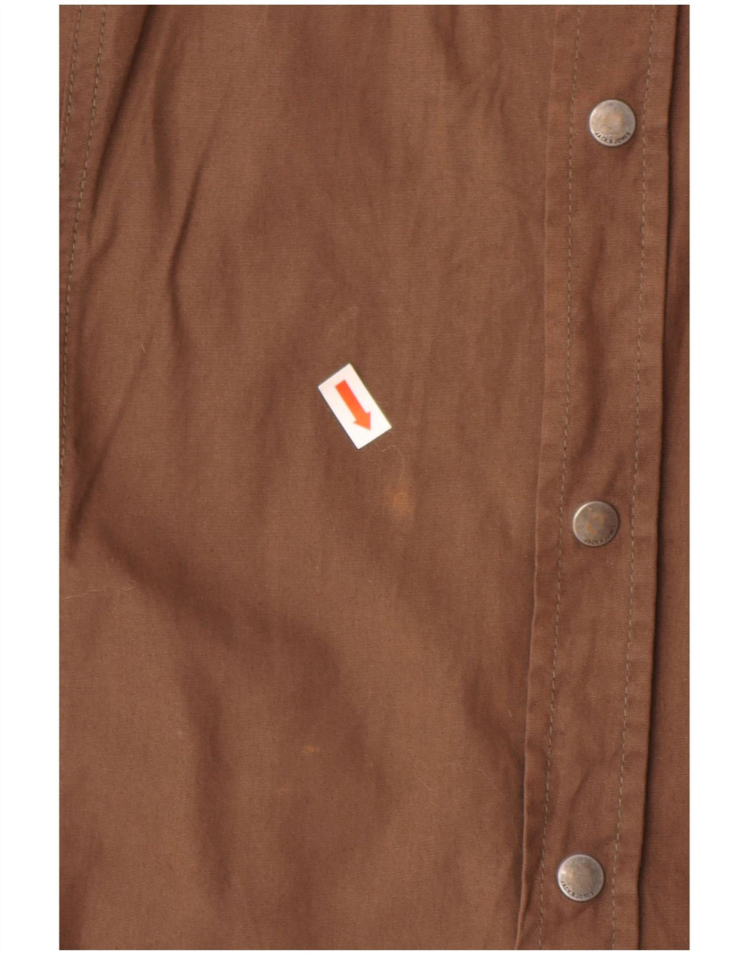 Jack & Jones Ανδρικό γραφικό πουκάμισο μεγάλο καφέ βαμβακερό