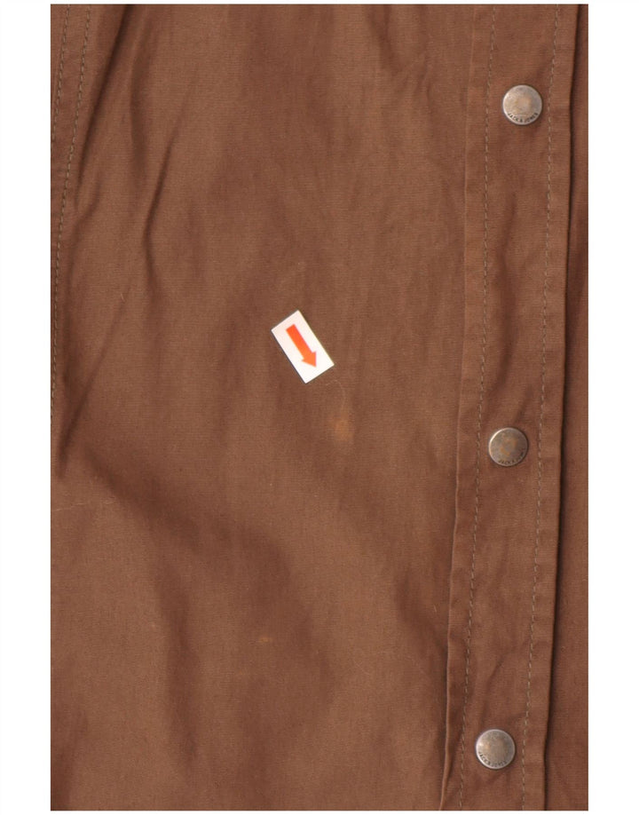 Jack & Jones Ανδρικό γραφικό πουκάμισο μεγάλο καφέ βαμβακερό